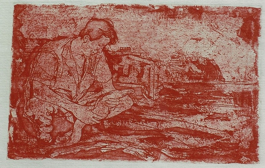 Pescatore a Chianalea, 1972 – Acf – act, mm 150 x 200